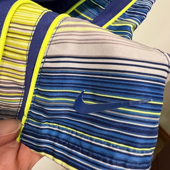 Nike Blue and Neon Yellow Swim Suit Shorts - Picture 3 of 7